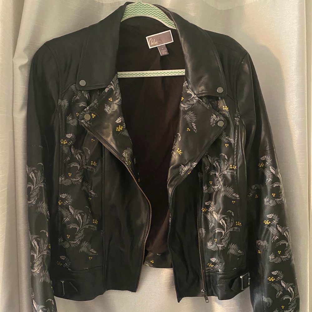 Super cute painted motorcycle jacket